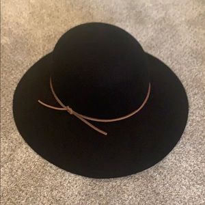 NWT black floppy hat